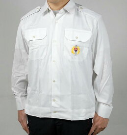 【ビッグ特価】チェコ軍 ホワイト 刺繍入り ワークシャツ 新品 E99NS-SB