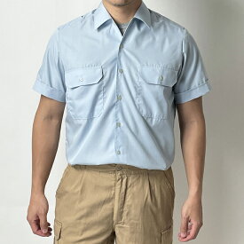 ドイツ軍 ライトブルー 半袖ドレスシャツ（新品）G19SN-