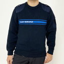 スモール＆ビッグ特価、フランス、ネービー、MUNICIPALE、ブルーラインセーター（新品）S31BNーSB