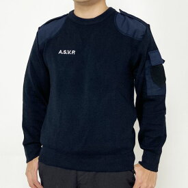 フランス警備隊 ASVP ネイビー ポリスセーター（新品）S32N