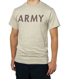 US．SOFFE．アーミー横文字、サンドTシャツ(新品）T44NA-