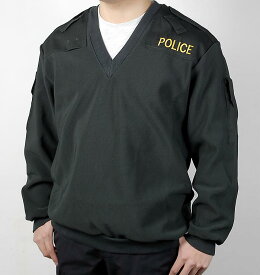 北アイルランド警察 POLICE ダークグリーン 刺繍付 Vネックジャケット 新品 B29NP