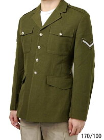 イギリス陸軍 ARMY グリーン 階級章付 No.2 ドレスジャケット（USED）B38UW