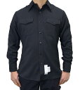 アメリカ海軍 U.S.NAVY ブラック 長袖ドレスシャツ 新品 A15N=