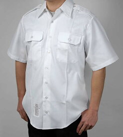 アメリカ軍 U.S.ARMY ホワイト 半袖ドレスシャツ 新品 A61SN-