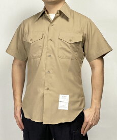 アメリカ海兵隊 USMC カーキ リメイク 半袖ドレスシャツ 新品 MC-LS-NH-
