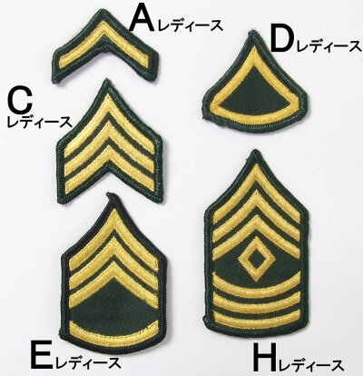 楽天市場 ｕｓ ａｒｍｙ 階級章 新品 ｒａｎｋ ａｒｍｙ ｎ L A Boy