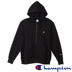 チャンピオン Champion ビックサイズ 大きいサイズ ジップアップパーカー ジップフーデッドスウェットシャツ アメカジ スウェット C3-Y137L ブラック 送料無料