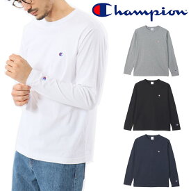 チャンピオン Champion ロングスリーブTシャツ ベーシックスタイル C3-Y428 4色 ホワイト グレー ブラック ネイビー 送料無料