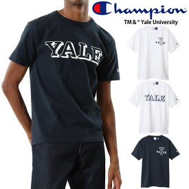 チャンピオン Champion メンズ T1011 ティーテンイレブン Tシャツ C5-X302 YALE エール大学 カレッジTシャツ 厚手Tシャツ 4色 ネイビー ホワイト他 送料無料