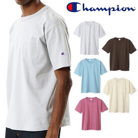 チャンピオン Champion メンズ ポケット付きTシャツ T1011 ティーテンイレブン 無地 厚手Tシャツ ポケT C5-X305 5色 ライトグレー ベージュ他 送料無料