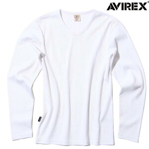 ArbNX AVIREX u  uClbN OX[uTVc T fC[EFA RIB L/S V-NECK T-SHIRT 7835930005 6153480 7834930003 zCg 