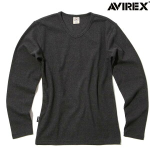 ArbNX AVIREX u  uClbN OX[uTVc T fC[EFA RIB L/S V-NECK T-SHIRT 7835930005 6153480 7834930003 `R[ 