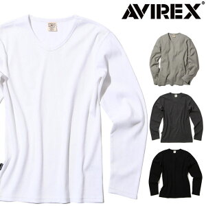 ArbNX AVIREX u  uClbN OX[uTVc T fC[EFA RIB L/S V-NECK T-SHIRT 7835930005 6153480 7834930003 zCg ubN 