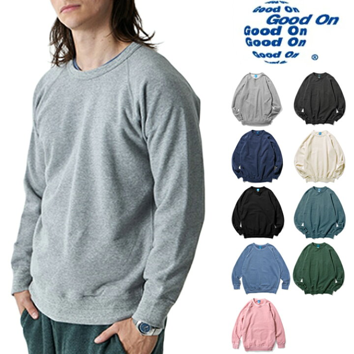 楽天市場】Good On グッドオン RAGLAN CREW SWEAT SHIRTS ラグラン 