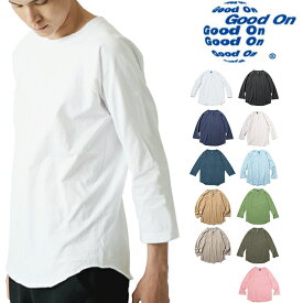 Good On グッドオン BASEBALL TEE 5.5oz 7分丈ベースボールTシャツ ロンT GOLT601 ホワイト ブラック他 送料無料 全11色