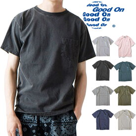 Good On グッドオン POCKET TEE ショート 5.5oz スリーブポケット付Tシャツ GOST0903 8色 ホワイト ブラック ネイビー他 送料無料