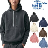 Good On グッドオン 9oz ラグラン プルオーバーパーカー フードスウェット GOBW2506 ユニセックス ネイビ…