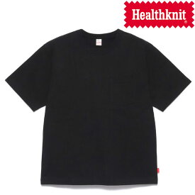 ヘルスニット Healthknit マックスウェイト クルーネックポケット付きTシャツ Max Weight Jersey CrewNeck Pocket T-Shirts 51021 オフホワイト 送料無料