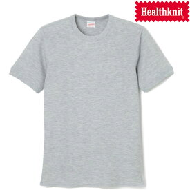 ヘルスニット Healthknit ベーシックワッフル クルーネック 半袖Tシャツ Waffle Crew Neck 602S ヘザーグレー 送料無料