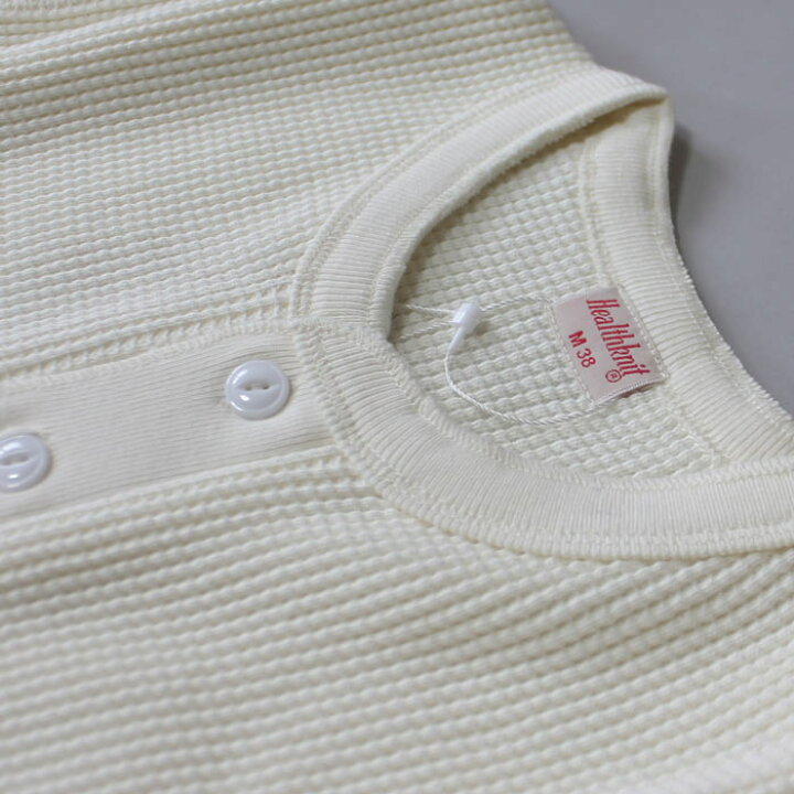 楽天市場】ヘルスニット Healthknit スーパーヘビーワッフル SUPER ヘルスニットスーパーヘビーワッフルオフホワイト