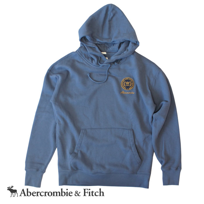 アバクロ Abercrombie＆Fitch アバクロンビー＆フィッチ プルオーバーパーカー 2023 ロゴ フーディー A&F Logo  Hoodie Blue ブルー 送料無料 | USカジュアル楽天市場店