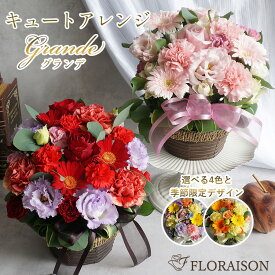 新【即日発送受付13時迄】 バラ4色から選べる キュートアレンジメント グランデ 誕生日プレゼント 卒業式 お祝い 愛妻の日 プレゼント フラワーバレンタイン 花 結婚記念日 誕生日 開店祝い おしゃれ フラワーアレンジメント ギフト 送料無料 薔薇 母 女性 ギフト 生花