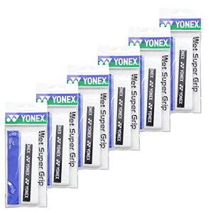 【送料無料】【まとめ買いがお得!】【同色ホワイト6本セット】 YONEX(ヨネックス) ウェットスーパーグリップ グリップテープ 1本巻き AC103-011-SET 【定番】