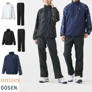 【送料無料】【上下セット】GOSEN(ゴーセン) ゴーセン バドミントン ウィンドウォーマージャケット+パンツ(裏起毛) 上下セット ストレッチ 裏起毛 撥水 防風 ウィンド ジャケット+ パン
