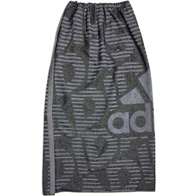 【送料無料】【3500円均一】adidas(アディダス)スポーツタオル バスタオルキッズ・ジュニア ユニセックス WRAPTOWELL ラップタオルブラック×シルバー　JDV60-HS2058【23☆】