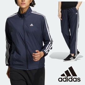 【送料無料】【14000円均一】アディダス (adidas) スリーストライプス ウィメンズ レディース ウインドブレーカージャケット パンツ 上下セット レギュラーフィット オールウェザー ジャケット パンツ トラックスーツ WI008-HM2801-TA025-HM2816【22★】