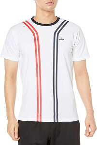 【送料無料】【3500円均一】【廃番メル】prince(プリンス)吸汗速乾 UPF50+ 半袖 Tシャツ メンズ テニス ゲームシャツ ホワイト MF2024-146【22★】