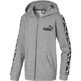 【送料無料】【3000円均一　140cmサイズのみ】【廃番】PUMA(プーマ)AMPLIFIED フーデットジャケットキッズ・ジュニアミディアムグレーヘザー582876-03-140【20★】