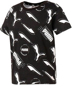 【送料無料】【2000円均一】【廃番】PUMA(プーマ)スポーツカジュアルウェア 半袖Tシャツキッズ・ジュニアALPHA AOP Tシャツプーマブラック588917-01【21☆】