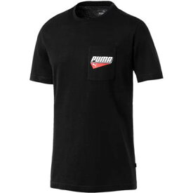 【送料無料】【2000円均一】【廃番】PUMA(プーマ)メンズ ティーシャツポケットSS Tシャツコットンブラック854077-01【19★】