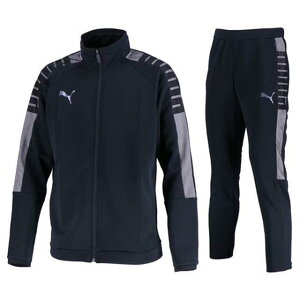 【送料無料】【14000円均一 Mサイズのみ】【廃番】puma(プーマ)サッカー ウェア メンズ トレーニング ジャケット パンツ 上下セット ブラック 656326-656327-01【21★】【定番】