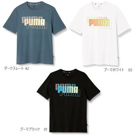 【送料無料】【廃番】puma(プーマ) メンズ 半袖 Tシャツ カジュアル PUMA POWER サマー Tシャツ ティーシャツコットン Tシャツ 普段着 カジュアル S M L XL ブラック ホワイト ブルー 671721【23☆】