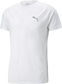 【送料無料】【2000円均一】【廃番メル】puma（プーマ）dryCELL 半袖 Tシャツ メンズ EVOSTRIPE Tシャツ　プーマホワイト　672396-02【23☆】