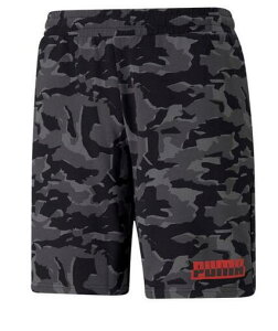 【送料無料】【3000円均一 Sサイズのみ】【廃番メル】puma(プーマ)メンズ スエット ショートパンツ コア カモフラージュ オールオーバープリント AOP ショーツ コットン スエット パンツ 短