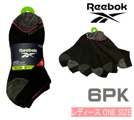 【送料無料】【3500円均一】Reebok(リーボック) ショート 靴下レディース・ウィメンズ 6足組レディースアンクルソックスブラック RVW211LC23-002【23★】