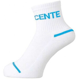 【送料無料】【廃番】DESCENTE(デサント) ショートソックス ホワイト×ブルー DVB9131-WBL 【18☆】