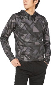 【送料無料】【5000円均一 Mサイズのみ】【廃番】DESCENTE(デサント) スポーツカジュアルウェア 長袖ジャケットメンズスウェットパーカーブラックKDMMOJF21-BK-M【21☆】