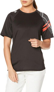 【送料無料】【2500円均一 Sサイズのみ】【廃番メル】DESCENTE(デサント)吸汗 速乾 バレーボール ウェア レディース・ウィメンズ 半袖プラクティスシャツW ブラック DVWRJA50-BK-S【21★】