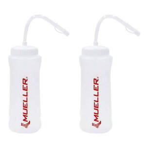 【送料無料】【3000円均一】Mueller(ミューラー) ウォーターボトル ストロー&キャップ 2本セット レッド919129M-2SET 【定番】