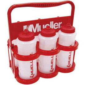 【送料無料】Mueller(ミューラー)ウォーターボトルキャリーとボトルシュアショット6本セットレッド919339M-6SET-919000【定番】