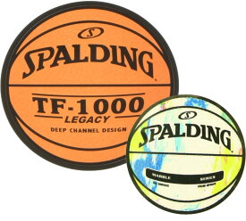 【送料無料】【よりどり3個以上で各200円引き】SPALDING(スポルディング) バスケット ボール モチーフ　ステッカー シール 2枚組バスケットボール好きへのプレゼントに 　14001【定番】