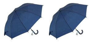 【送料無料】【2500円均一】【廃番】【紺2本セット】キッズ・ジュニア 軽くて丈夫なグラスファイバー親骨仕様 学童傘 50cm ジャンプ傘 紺 1028-NV-2SET【子供傘】【雨傘】【18☆】