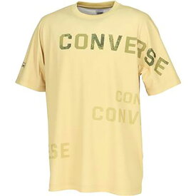 【送料無料】【2500円均一】【廃番メル】CONVERSE(コンバース) 吸汗速乾 半袖 バスケウェア メンズ プリントTシャツ イエロー CB232357-5200【23★】