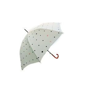 【送料無料】【3500円均一】【廃番】レディース・ウィメンズ キャットドットプリント ジャンプ傘 60cm ホワイト 2734092364092-W【雨傘】【婦人傘】(16☆)