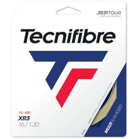 【送料無料】【よりどり3個以上で各200円引き】Tecnifibre(テクニファイバー)XR3　(単張り)ストリング　ナチュラルTFSG202-NA【定番】